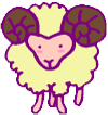 Cartoon depiction of a ram